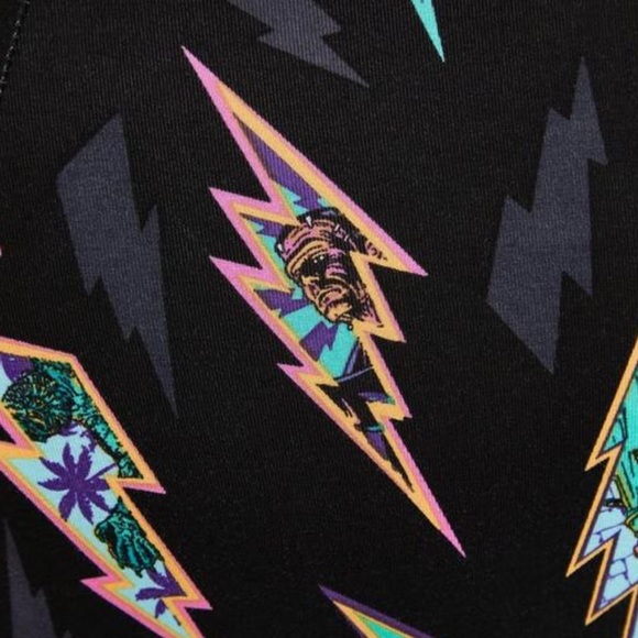 Super Soft Black Monsters Hankerchief Dress - Picture 6 of 6